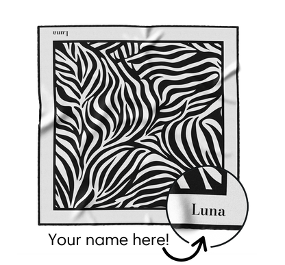 &quot;Zebra&quot; Square Scarf