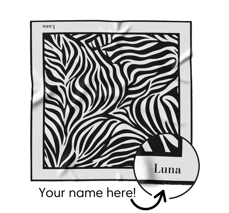 &quot;Zebra&quot; Square Scarf